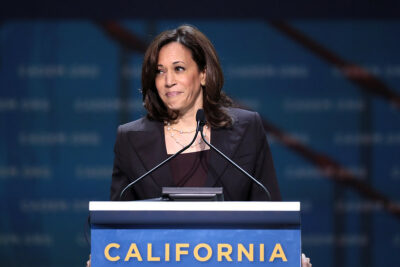 Kamala Harris speaking. By Gage Skidmore (Flickr) CC-BY-2.0